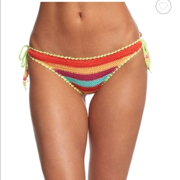 Nwt Seafolly Caribbean Kool Tie side Brazilian - Picture 1 of 6